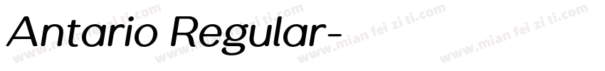 Antario Regular字体转换